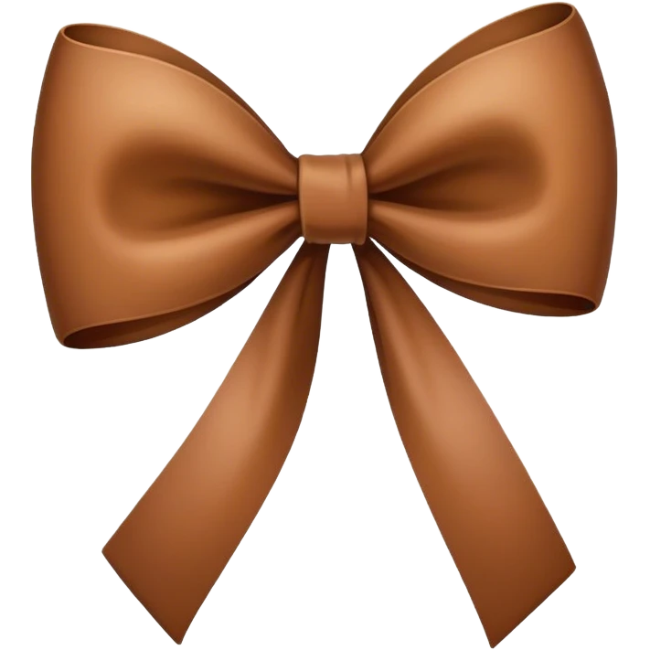 brown bow  emoji