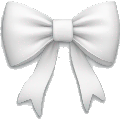 white bow emoji