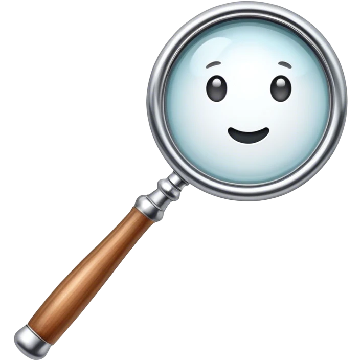 cute magnifier emoji