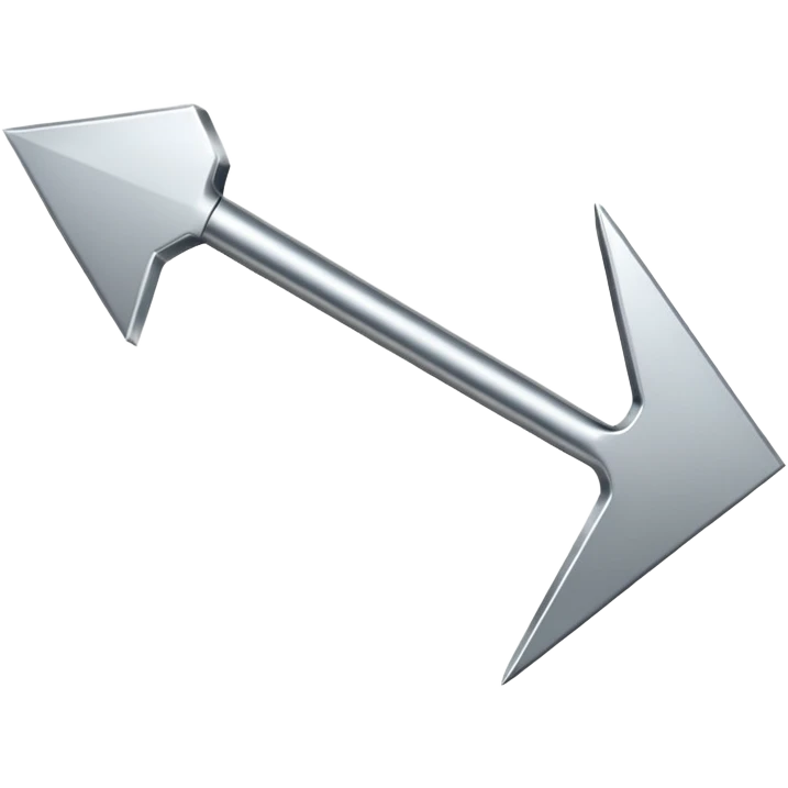 computer arrow (iphone emoji styled) emoji