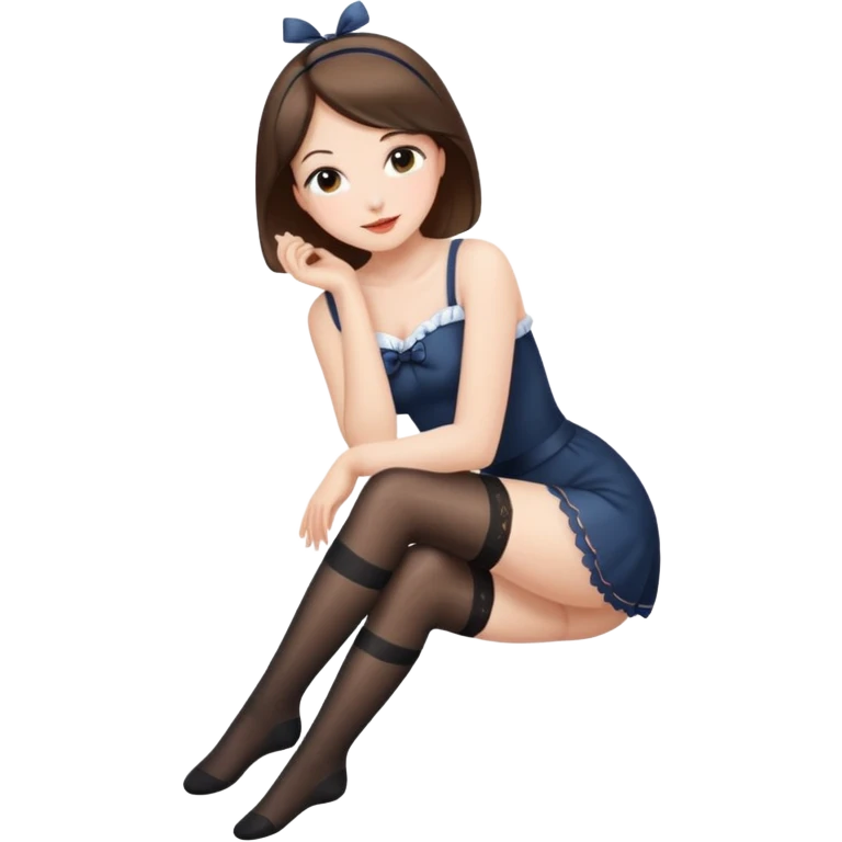 girl in stockings emoji