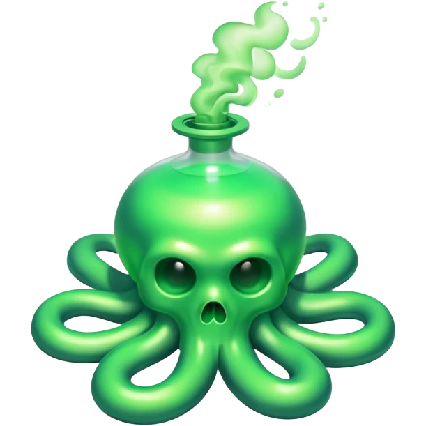poisonous gas, isometric emoji