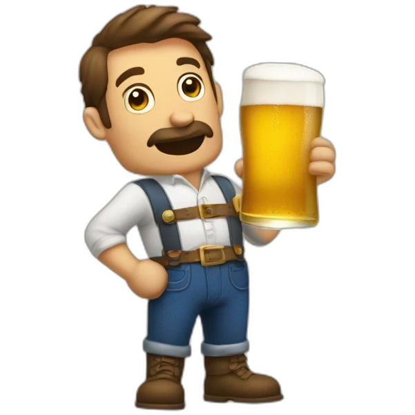 Hommer qui boit une bière emoji