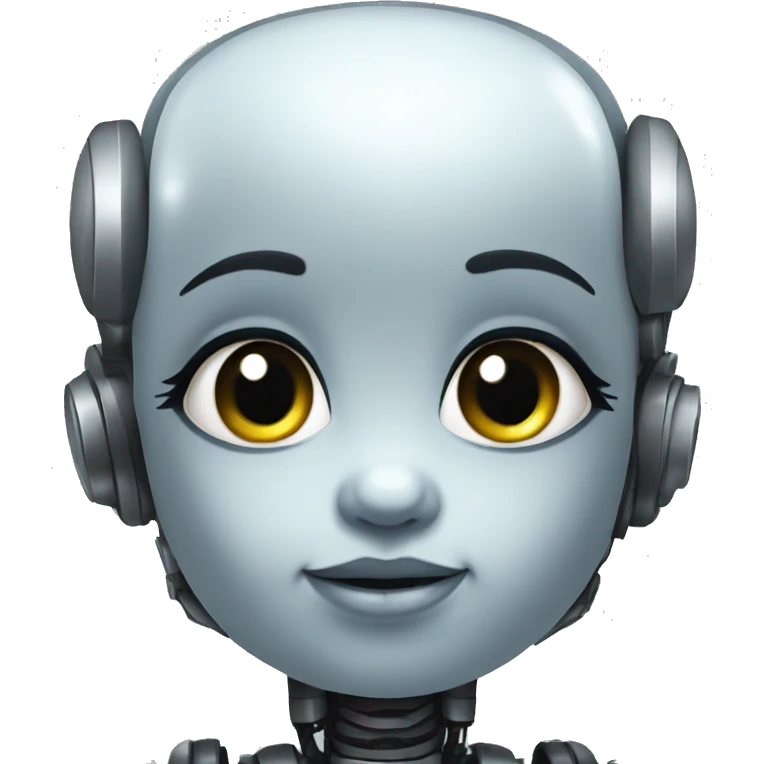 A baby robot or a robot baby emoji