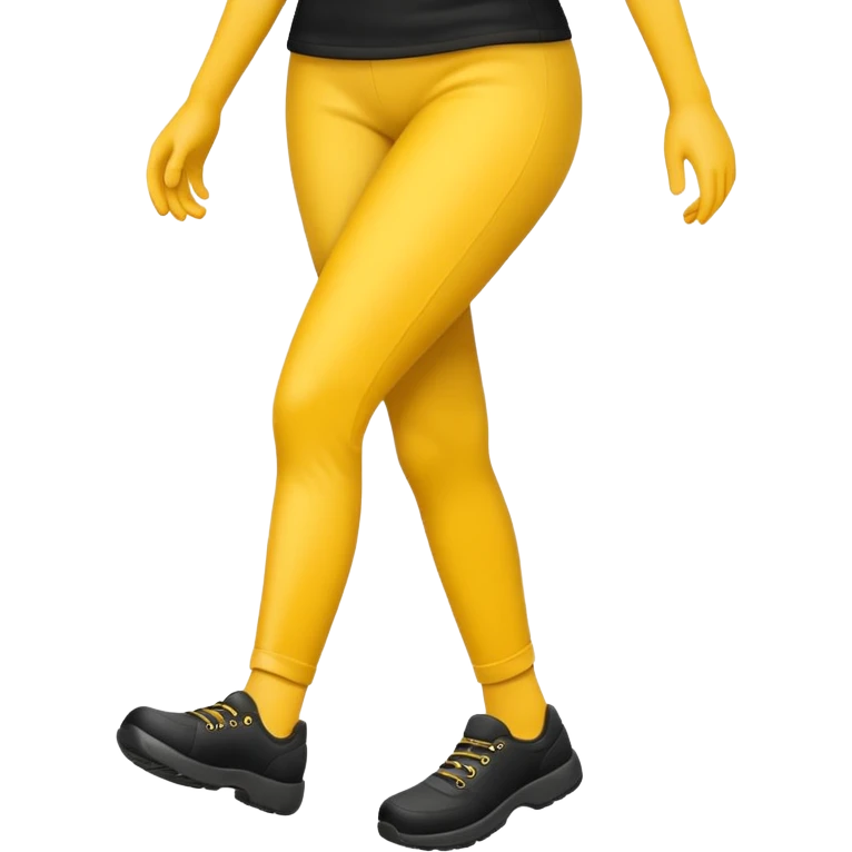 walking emoji but legs are blacked out emoji