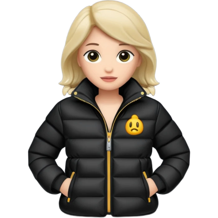 black puffer emoji