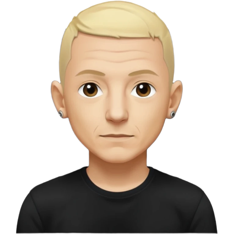 Chester Bennington with blonde hair emoji