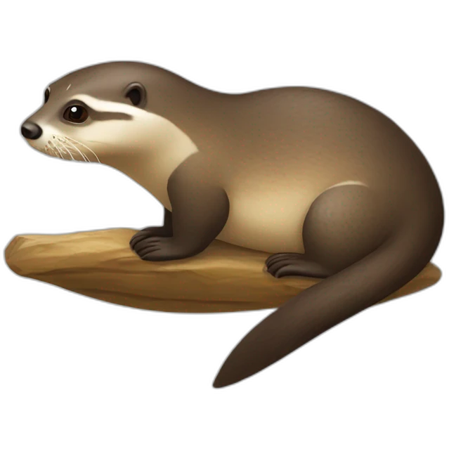 Loutre sur tortue emoji