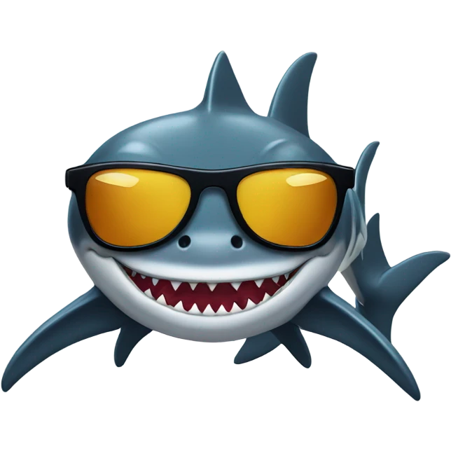 shark with sunglasses emoji