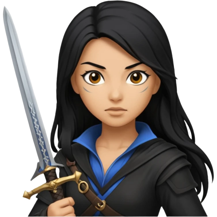 asasin woman with sword emoji