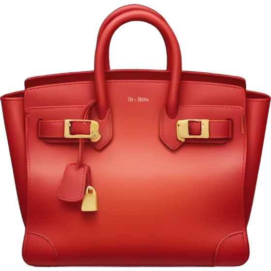 red birkin bag emoji