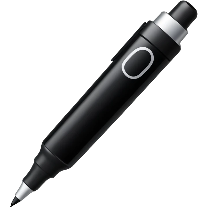 a black bold marker like a sharpie with a large tip  emoji