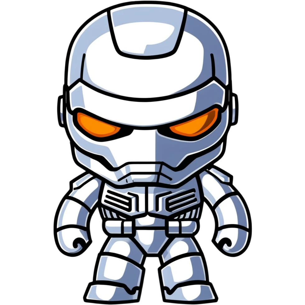 T-1000 liquid metal terminator with chrome reflective body emoji