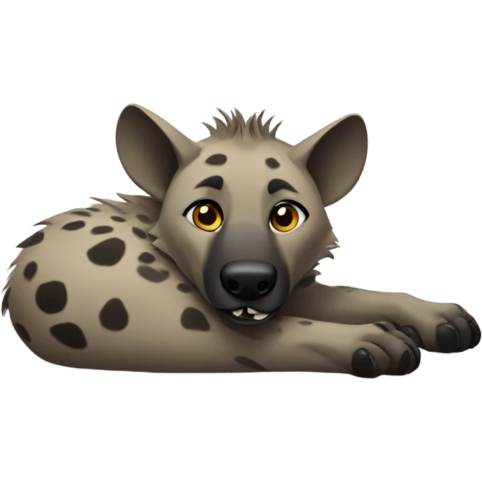 Hyena laying down emoji