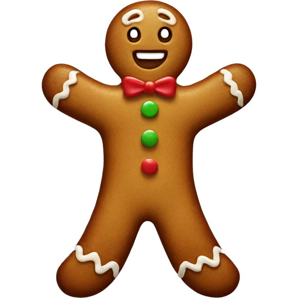  a gingerbread man  emoji