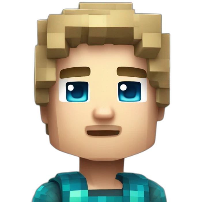 chibi minecraft steve emoji