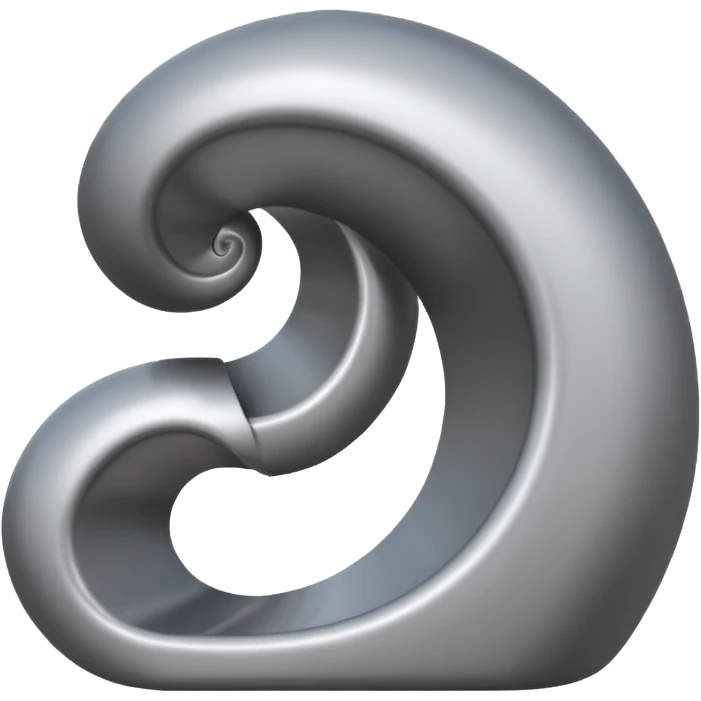 swirly grey slide emoji
