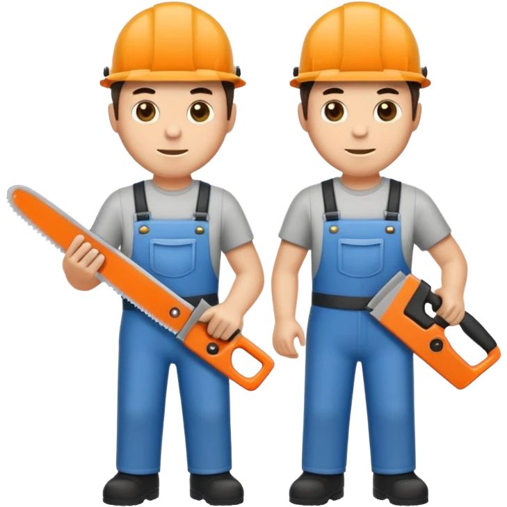 men with saws emoji