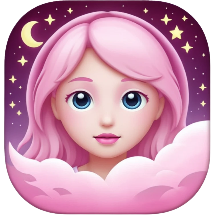 pink moonlight  emoji