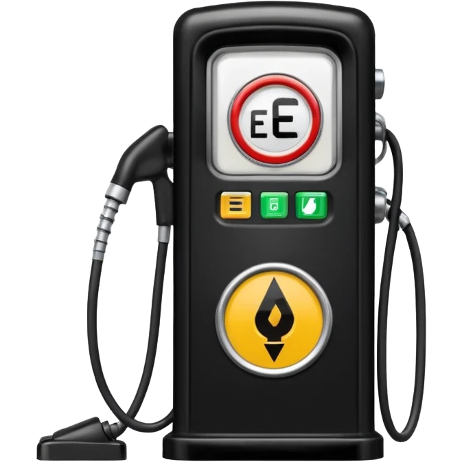 quick gas pump vs. slow EV plug. emoji