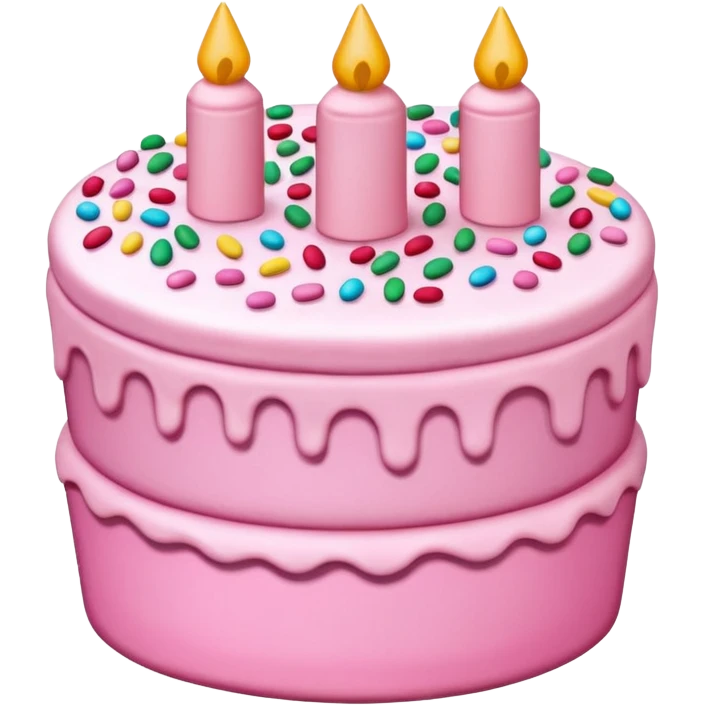 pink cake emoji