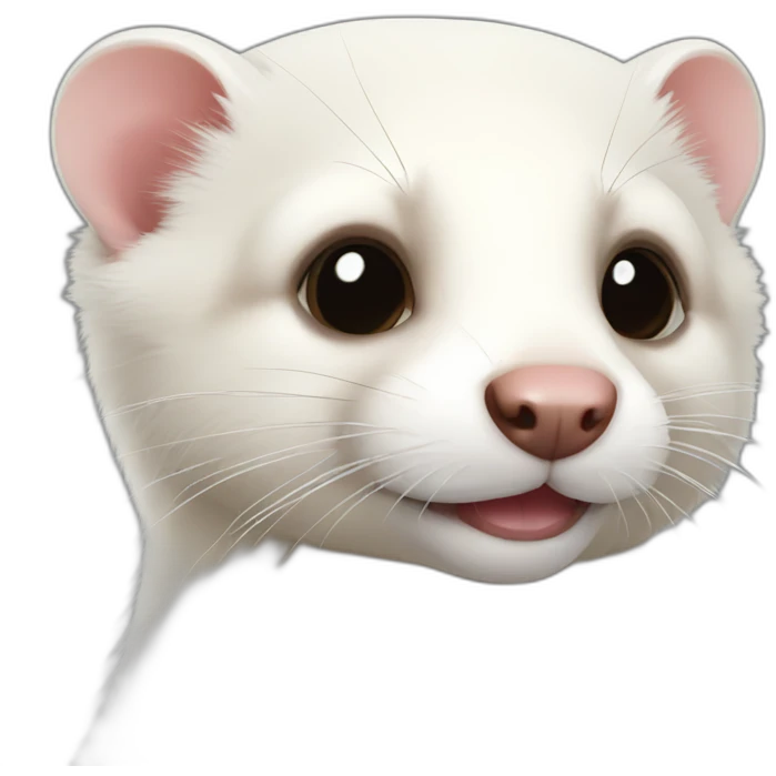 Ferret White  emoji
