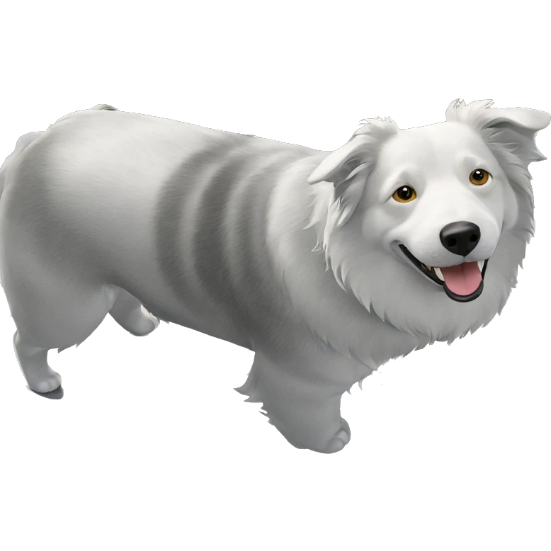 dog shadow in grass emoji