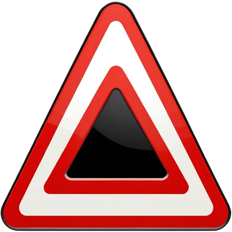 traffic sign tringle symbols emoji