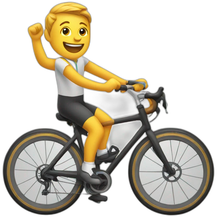 happy cycling emoji