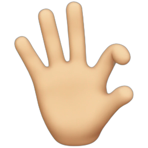 down hand emoji