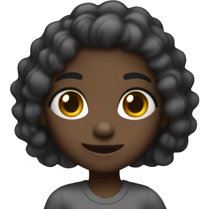 Dark skin girl saying okay buddy emoji