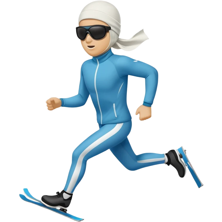 Ski mask and running shades emoji