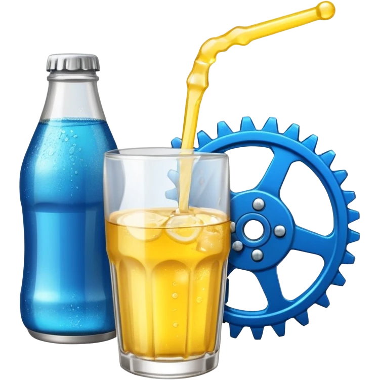 Soda juice electricity Gear emoji