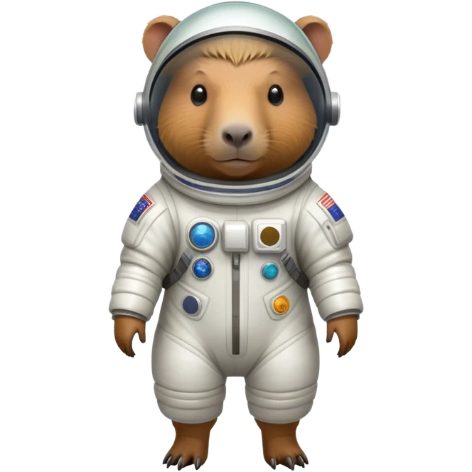 capybara in space suit emoji