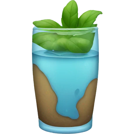 vaso de agua  emoji