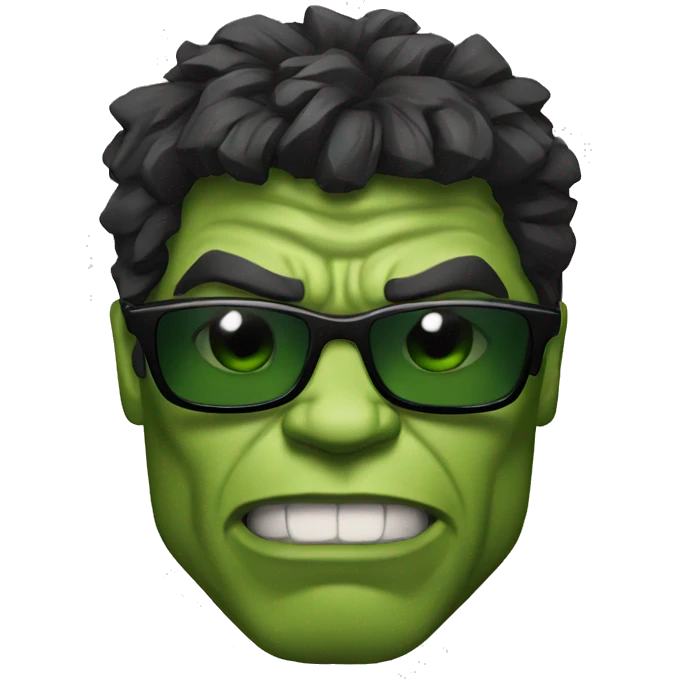 Hulk with sunglasses  emoji