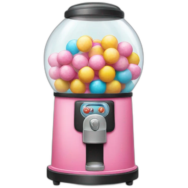 bubble gum machine emoji