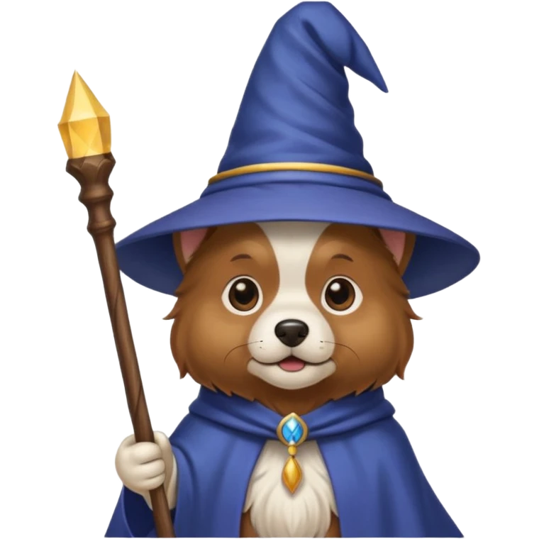Dog wizard emoji