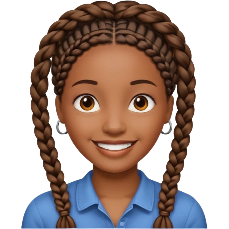 Black female with braids emoji
