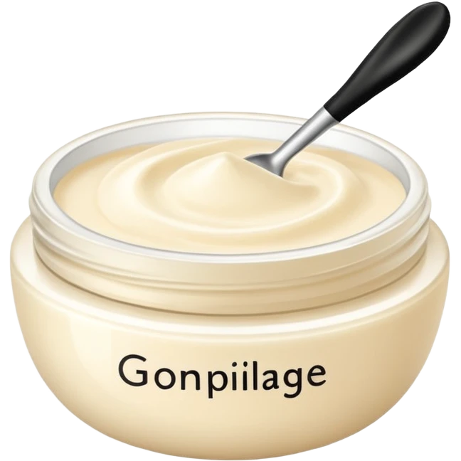 exfoliant/ gommage avec ecriture emoji