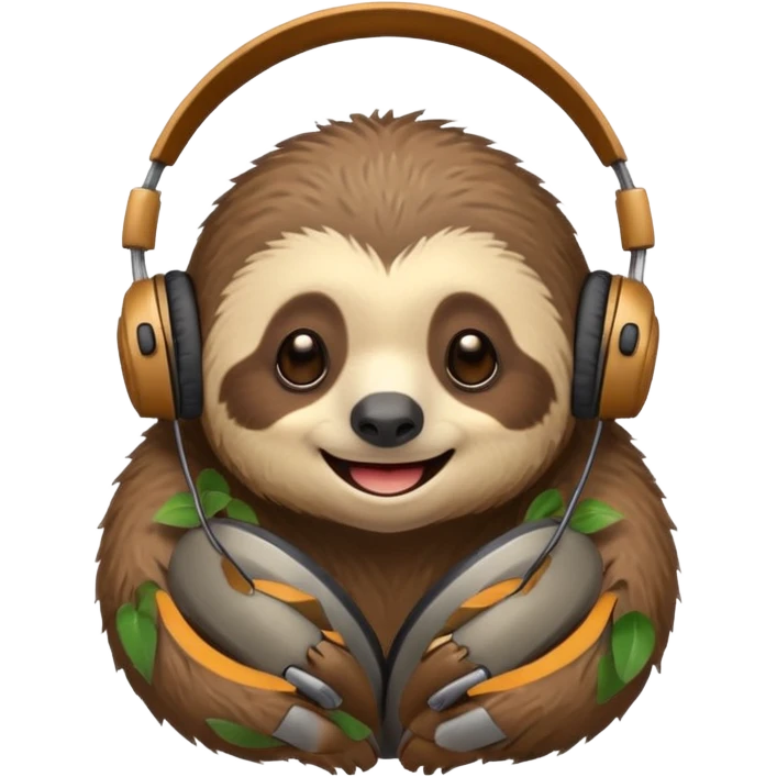 I want a cute Sloth streaming « Motivation ! » emoji