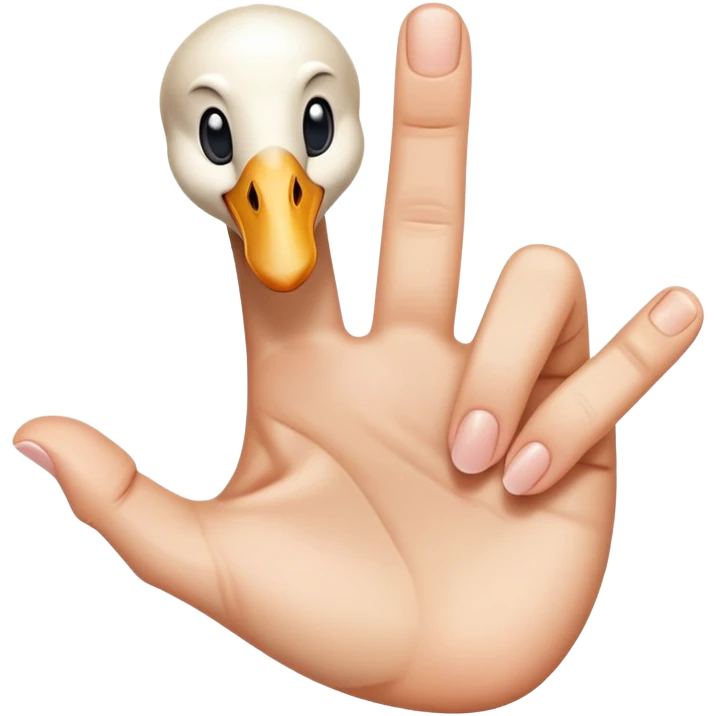 Emoji of a fucking finger with swanneck deformity emoji