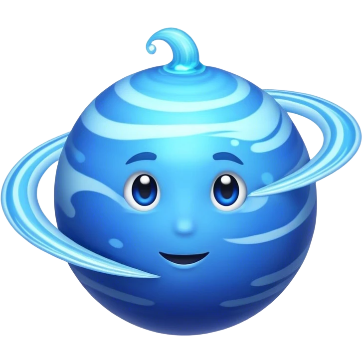 neptune planet vivid emoji