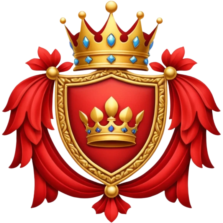 Royal crest (mainly red) emoji