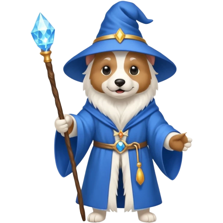Dog wizard emoji