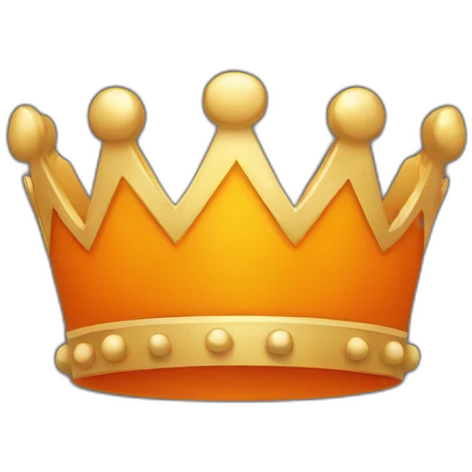 crown in orange circle emoji