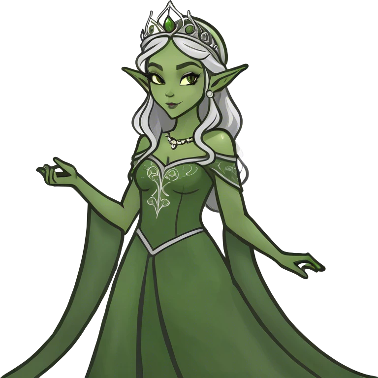 Gothic elf princess emoji