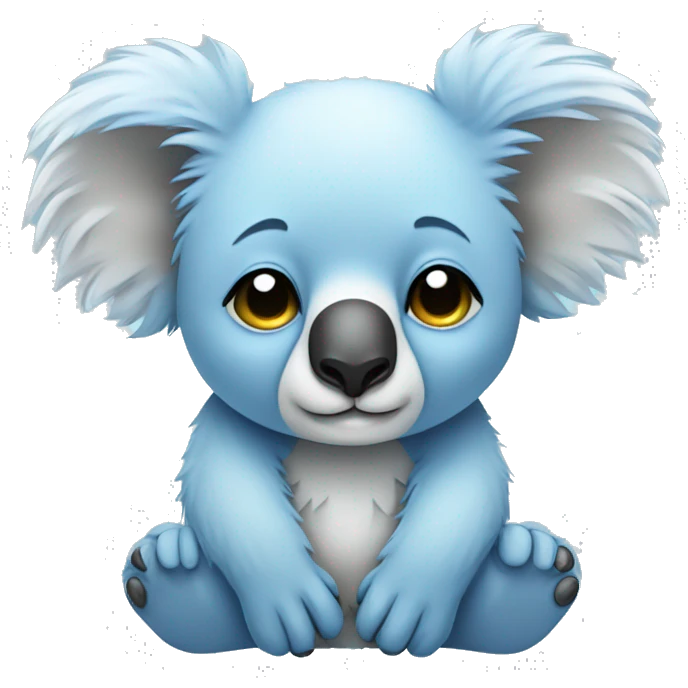 Light blue sleepy koala emoji