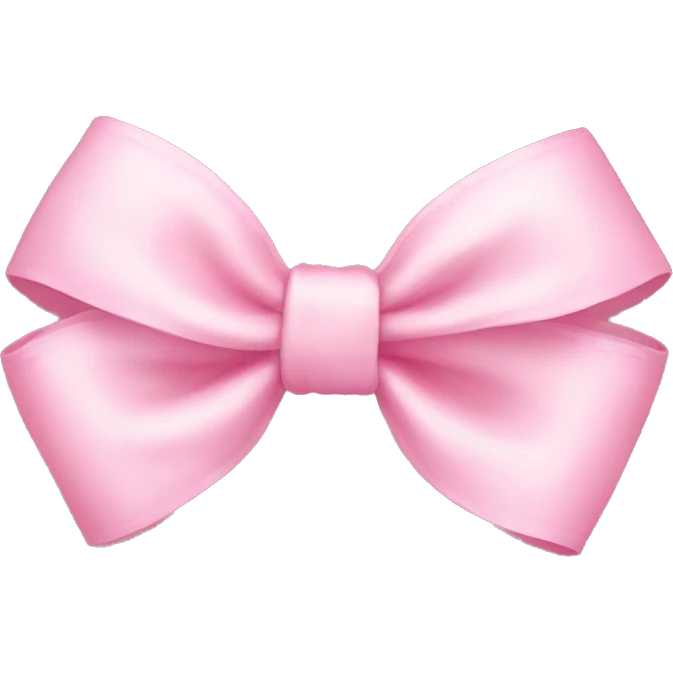 Baby pink bow emoji