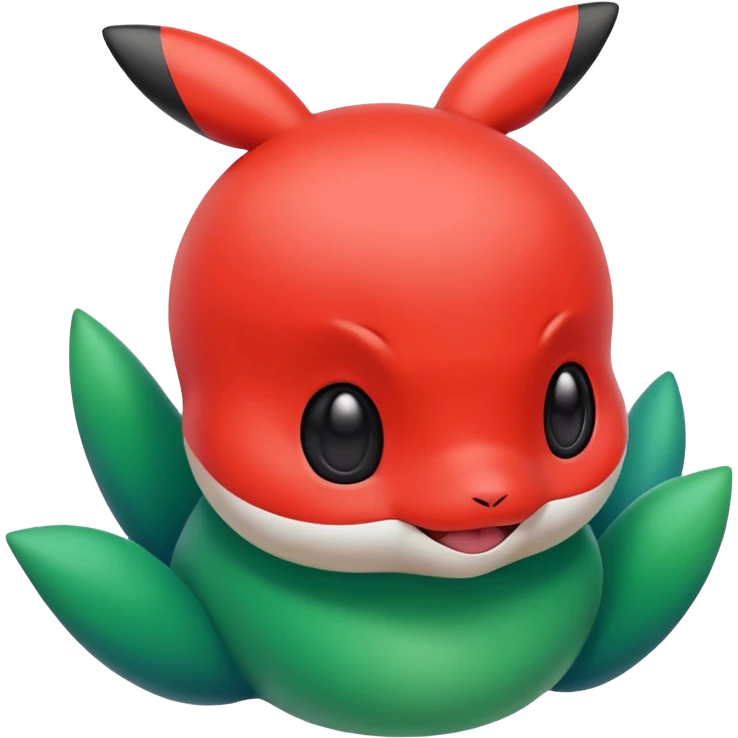 Pokemon red and green emoji